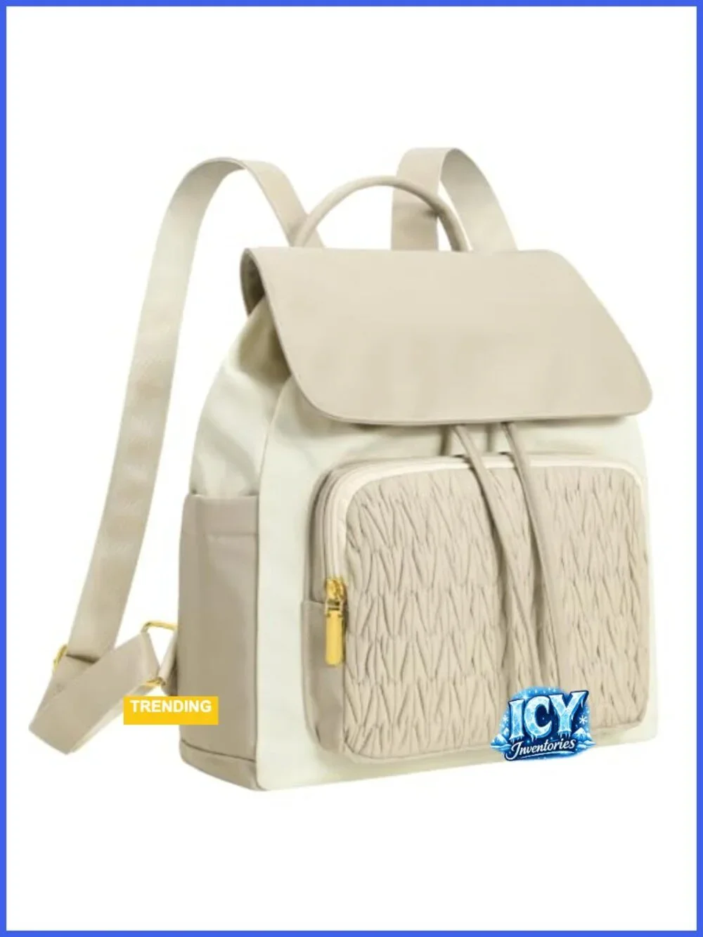 Women's Mini Quilted Backpack Purse with Anti-theft Pocket, Waterproof